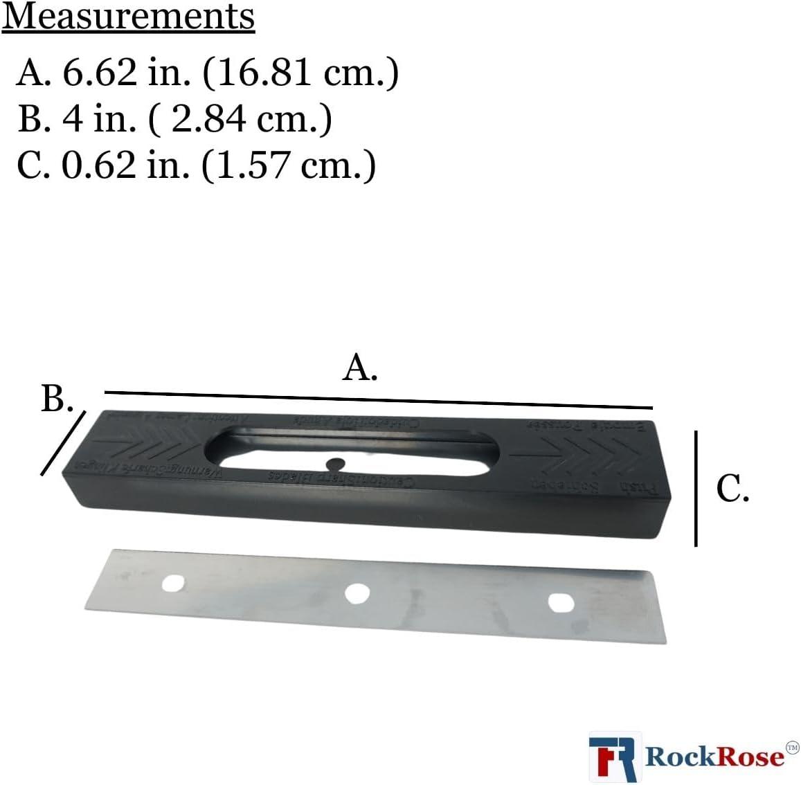 image6 DoubleEdged Stainless Steel Blade Replacement Blades for Scrapers HeavyDuty Home Window Film Pack 50 UnitsPack 50 Units
