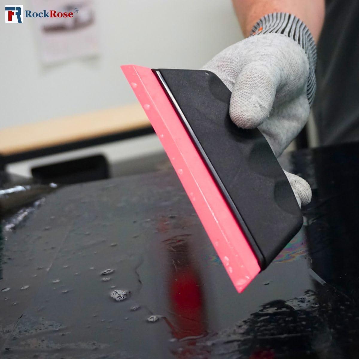 image6 Rubber PPF Detailing Tools Hard Rubber Squeegee for Precision Application