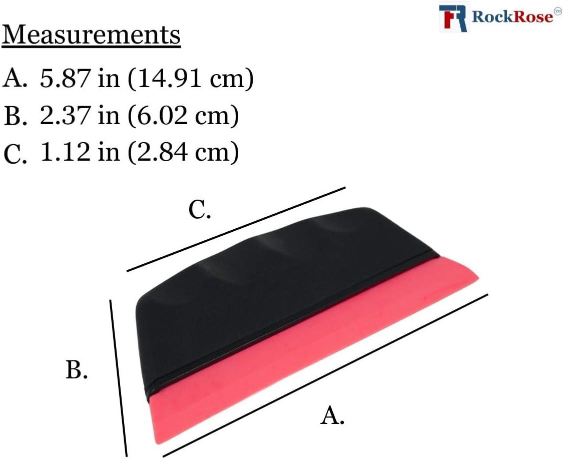 image6 Rubber PPF Detailing Tools Hard Rubber Squeegee for Precision Application
