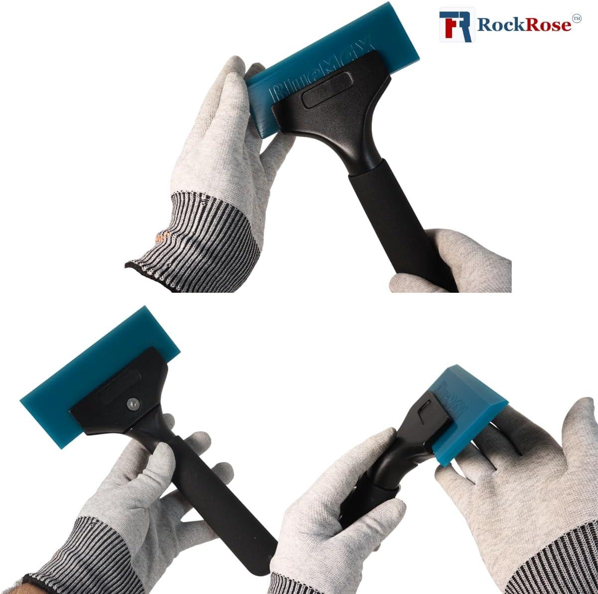 imageBlueMax Rubber Squeegee Replacement Beveled Head for Glass Cleaning Film and Vinyl InstallationBlueMax