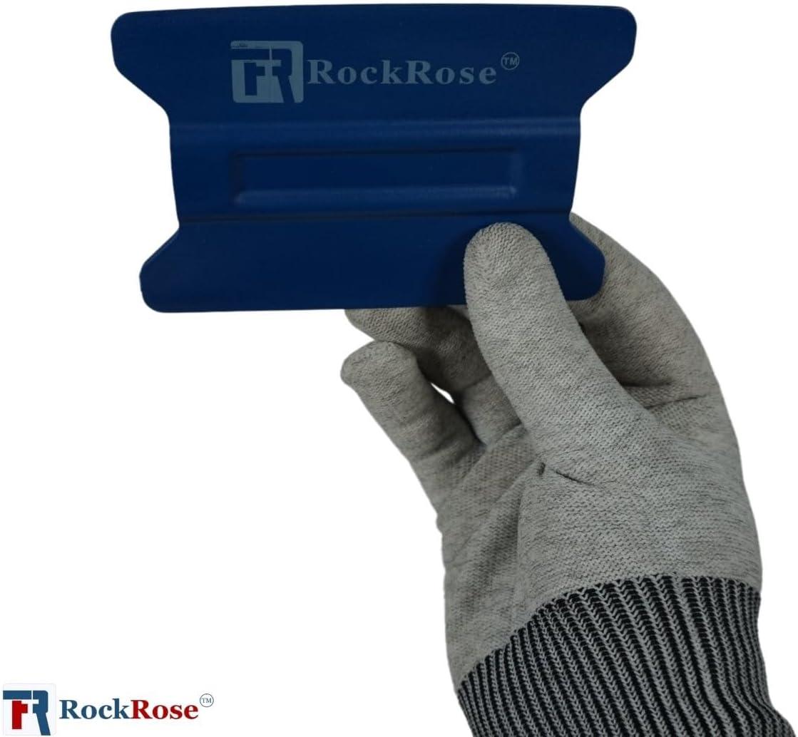 imageLime Speed Wing 4Inch Soft Yellow Card Bubble Remover Squeegee Set for Professional Window Film Tinting and Installation  Pack 4 UnitsBlue