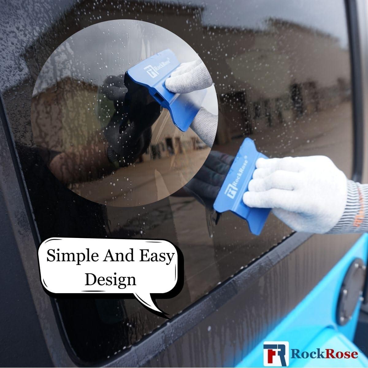 imageLime Speed Wing 4Inch Soft Yellow Card Bubble Remover Squeegee Set for Professional Window Film Tinting and Installation  Pack 4 UnitsBlue