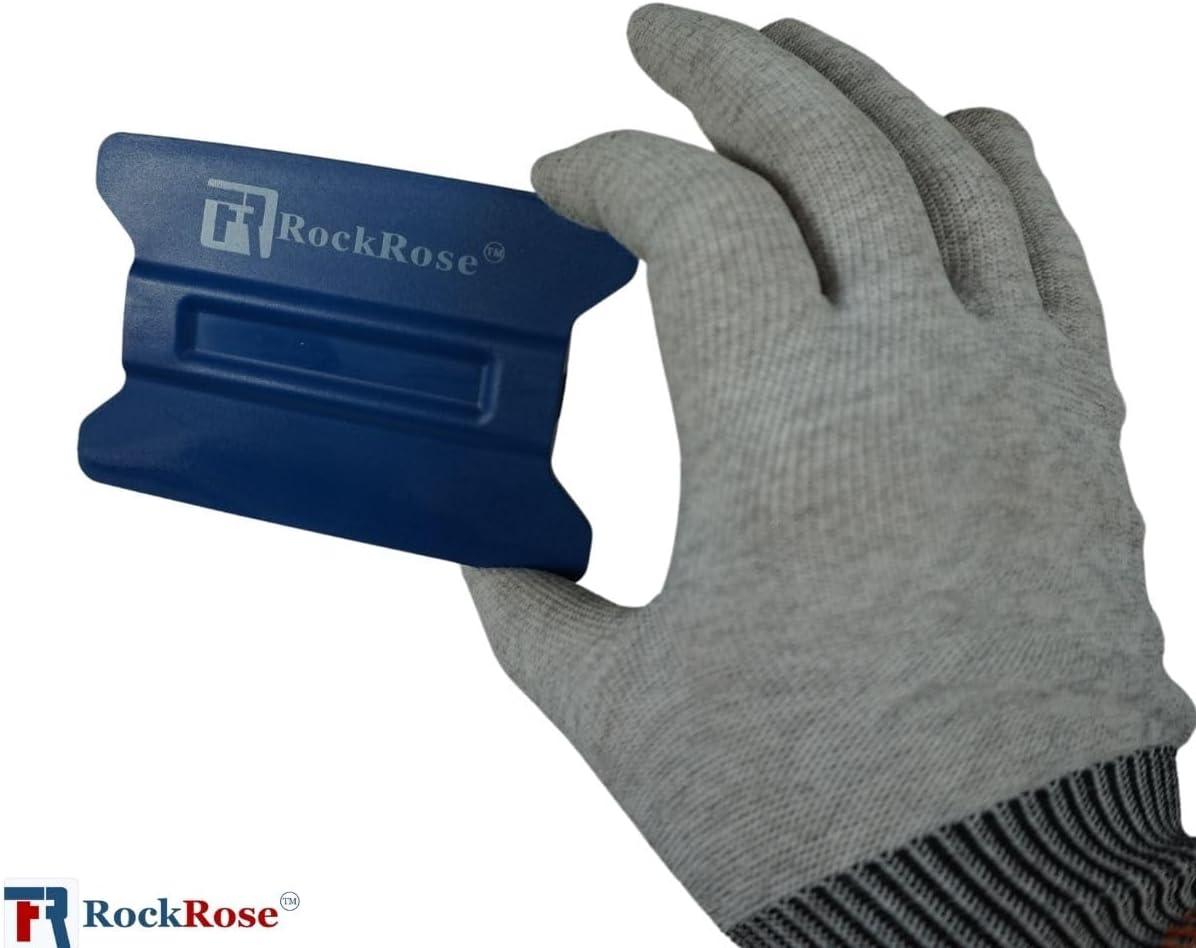 imageLime Speed Wing 4Inch Soft Yellow Card Bubble Remover Squeegee Set for Professional Window Film Tinting and Installation  Pack 4 UnitsBlue