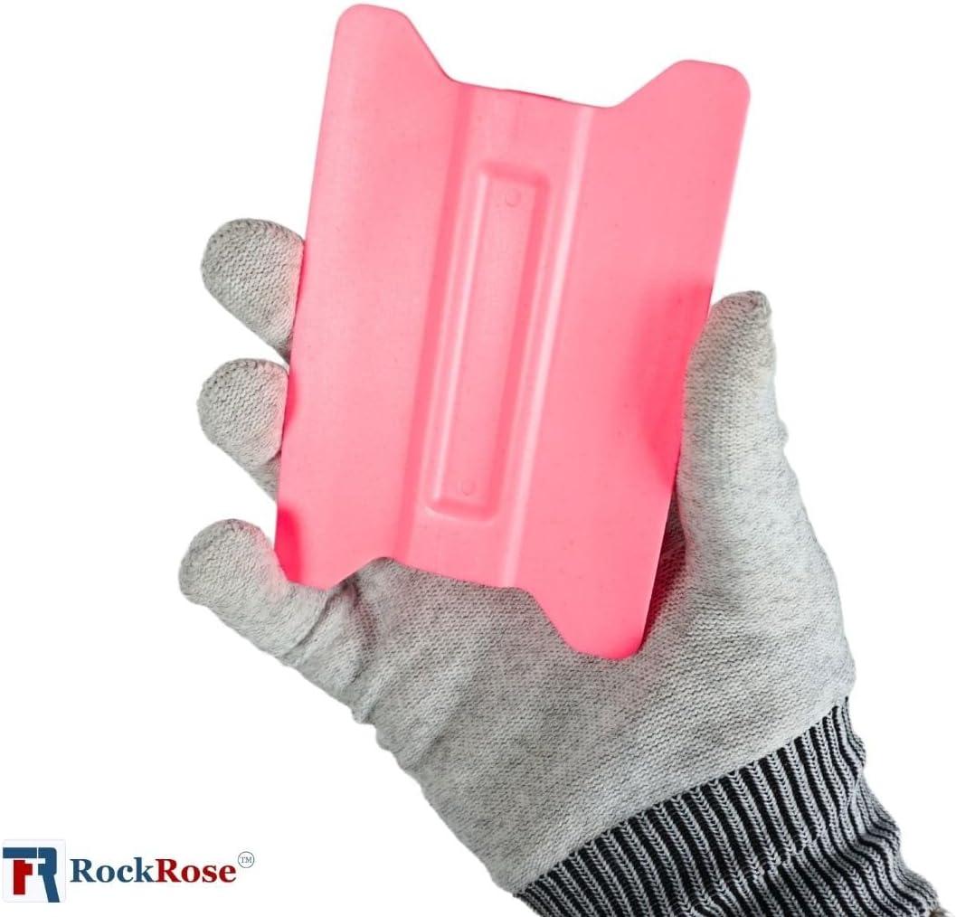 imageLime Speed Wing 4Inch Soft Yellow Card Bubble Remover Squeegee Set for Professional Window Film Tinting and Installation  Pack 4 UnitsPink