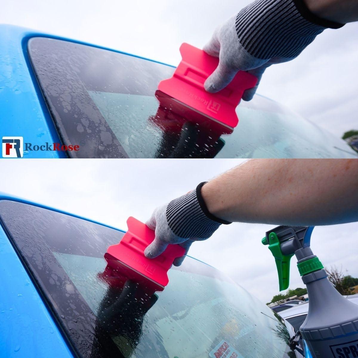 imageLime Speed Wing 4Inch Soft Yellow Card Bubble Remover Squeegee Set for Professional Window Film Tinting and Installation  Pack 4 UnitsPink