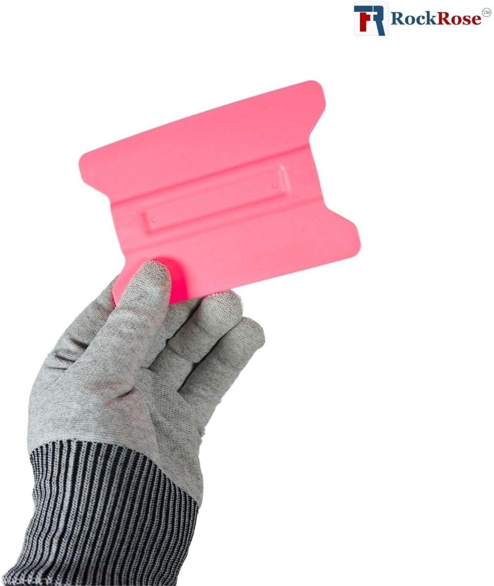 imageLime Speed Wing 4Inch Soft Yellow Card Bubble Remover Squeegee Set for Professional Window Film Tinting and Installation  Pack 4 UnitsPink