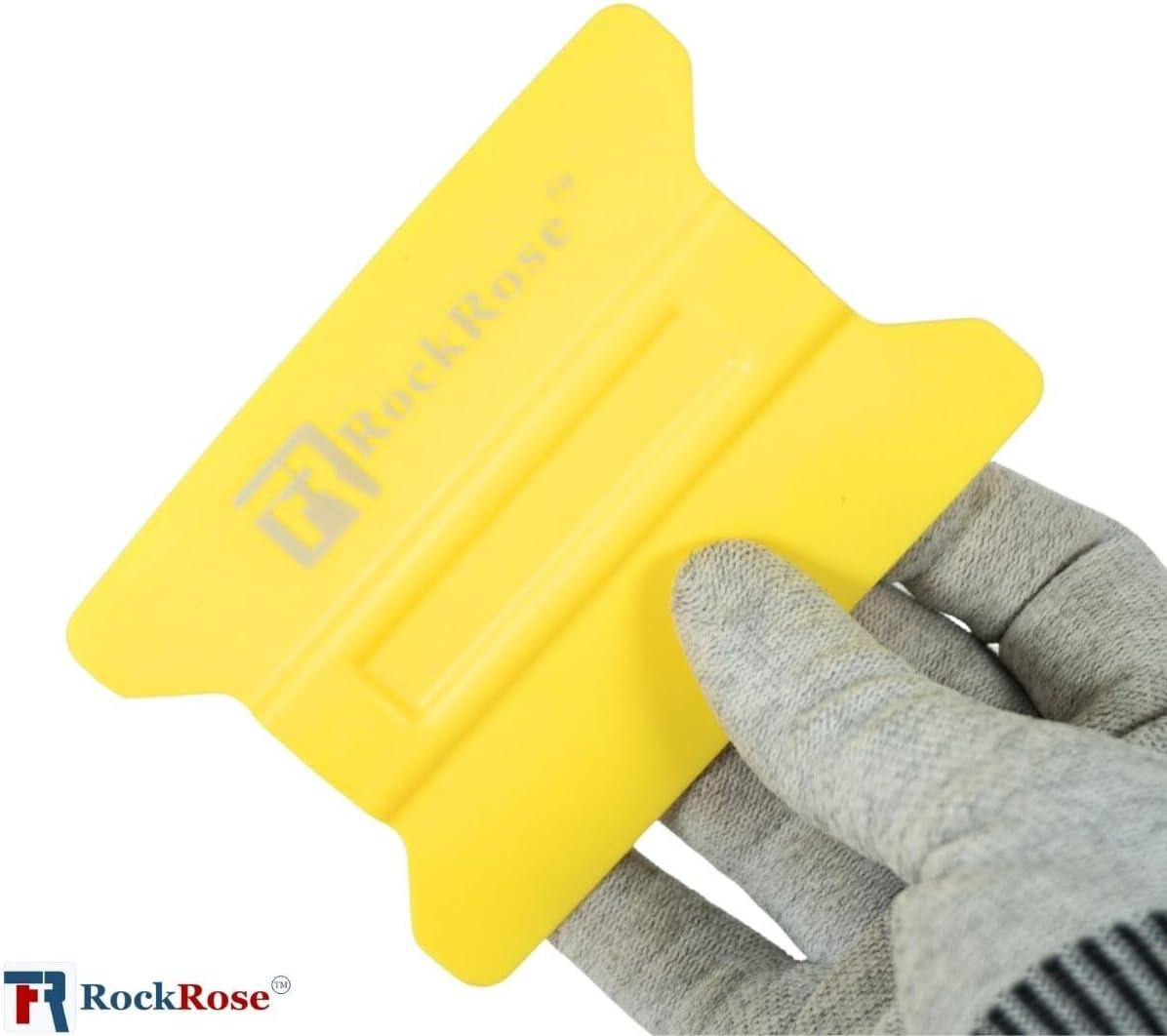 imageLime Speed Wing 4Inch Soft Yellow Card Bubble Remover Squeegee Set for Professional Window Film Tinting and Installation  Pack 4 UnitsYellow