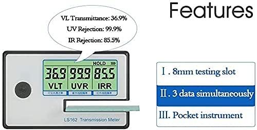 imageLinshang Portable Solar Test Meter Measure Side Windshield Window Tint and Window Film Glass Meter Tester UV IR Rejection Spectrum Tester IR 1400nm UV 365nm VL 380nm  760nm Full wavelength BlueWhite