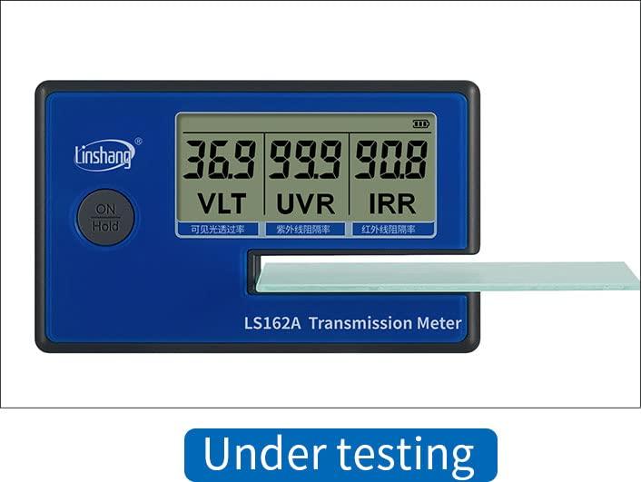 imageLinshang Portable Solar Test Meter Measure Side Windshield Window Tint and Window Film Glass Meter Tester UV IR Rejection Spectrum Tester IR 1400nm UV 365nm VL 380nm  760nm Full wavelength BlueBlue