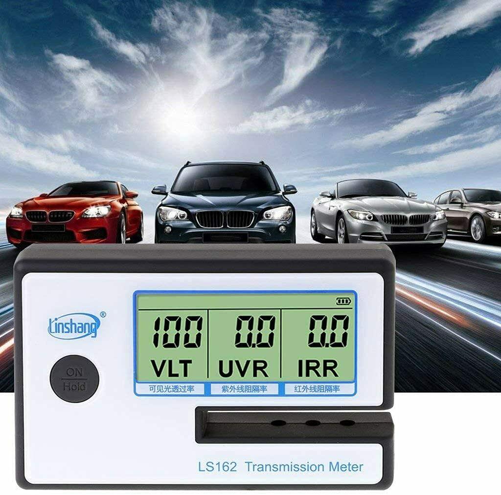 imageLinshang Portable Solar Test Meter Measure Side Windshield Window Tint and Window Film Glass Meter Tester UV IR Rejection Spectrum Tester IR 1400nm UV 365nm VL 380nm  760nm Full wavelength BlueWhite