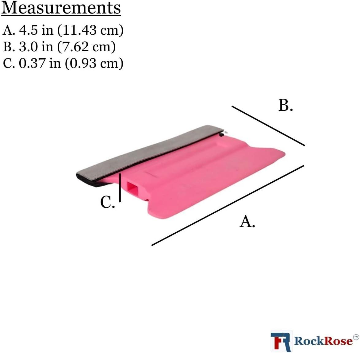 imagePink Wing Squeegee with Felt Edge  Professional Window Tinting Tool for Auto Vinyl Wrapping Glass Cleaning Detailing and Household Applications Pack 3 Units PinkPink