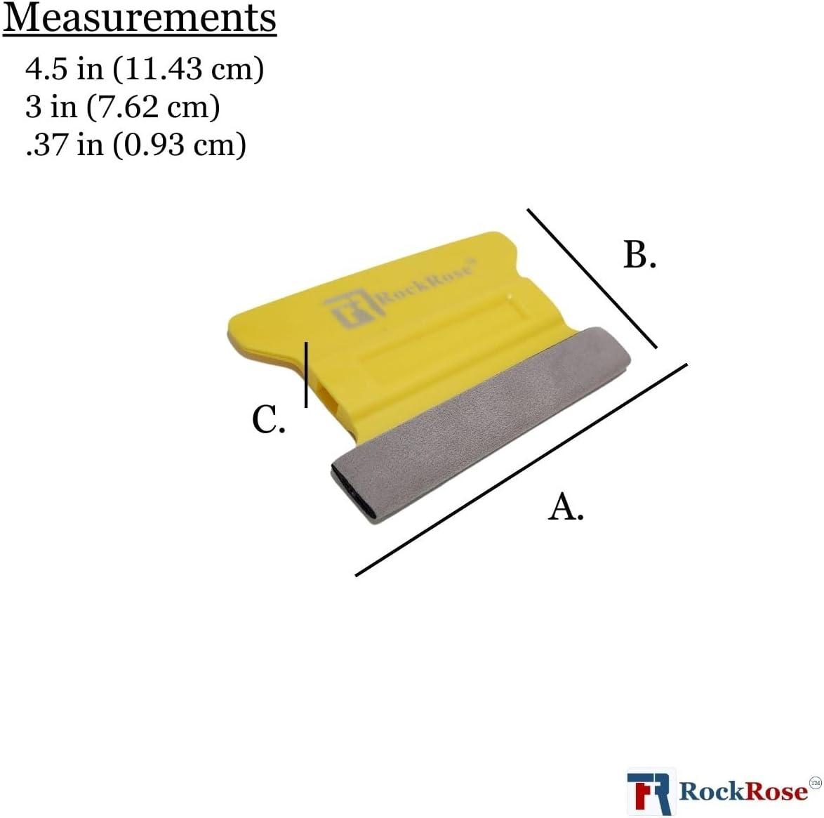 imagePink Wing Squeegee with Felt Edge  Professional Window Tinting Tool for Auto Vinyl Wrapping Glass Cleaning Detailing and Household Applications Pack 3 Units PinkYellow