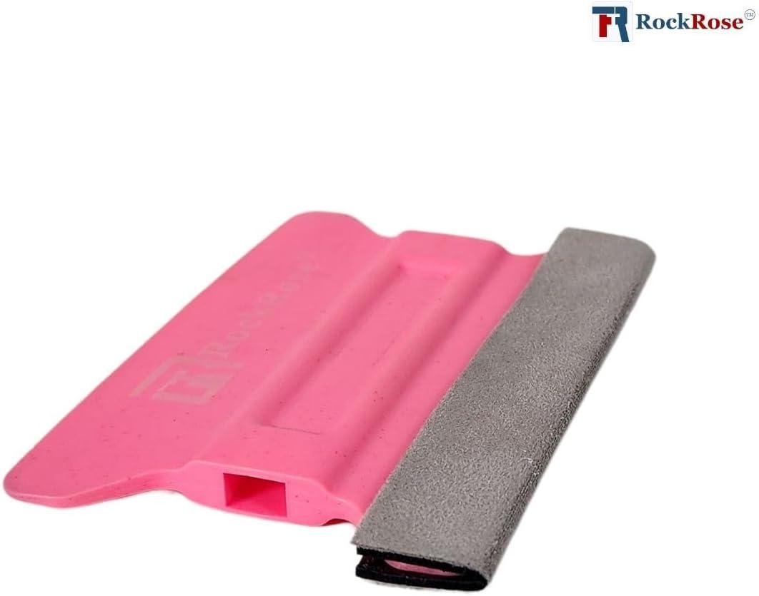 imagePink Wing Squeegee with Felt Edge  Professional Window Tinting Tool for Auto Vinyl Wrapping Glass Cleaning Detailing and Household Applications Pack 3 Units PinkPink