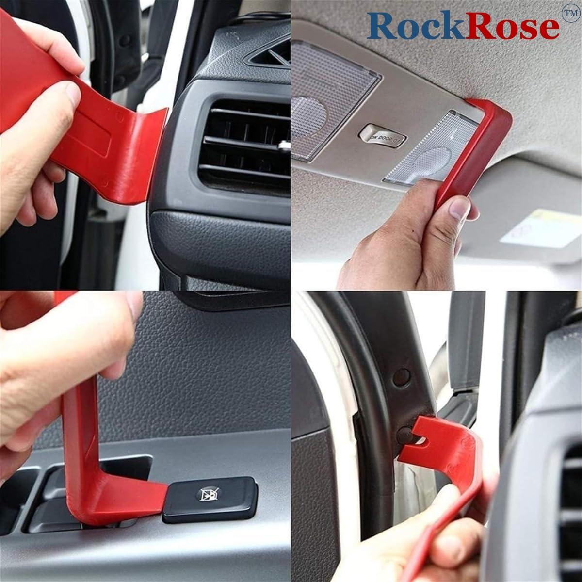 imageRockRose 11Piece Car Panel Removal Kit Premium Auto Radio Audio Repair Set with Door Dash Trim Pry Clip Stereo Installer Tool  Expert Craftsmanship