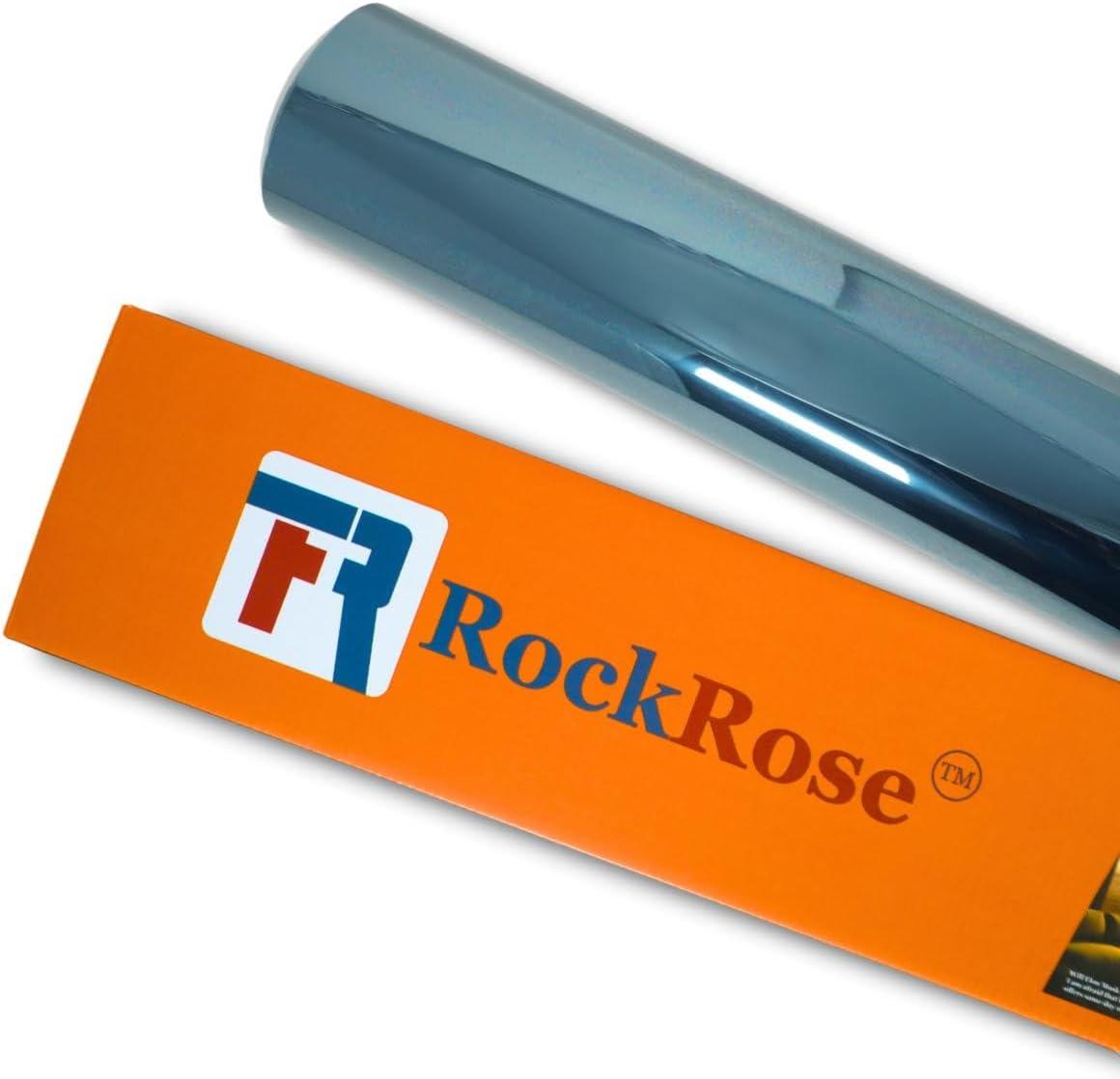 imageRockRose 20 Nano Ceramic Car Window Tint 36 in x 25FT 2PLY Privacy Film Heat Block 99 UVR and 85 IRR Block for Auto or Home Strong Adhesive Easy Shrink Plotter Friendly  Charcoal75 Percent