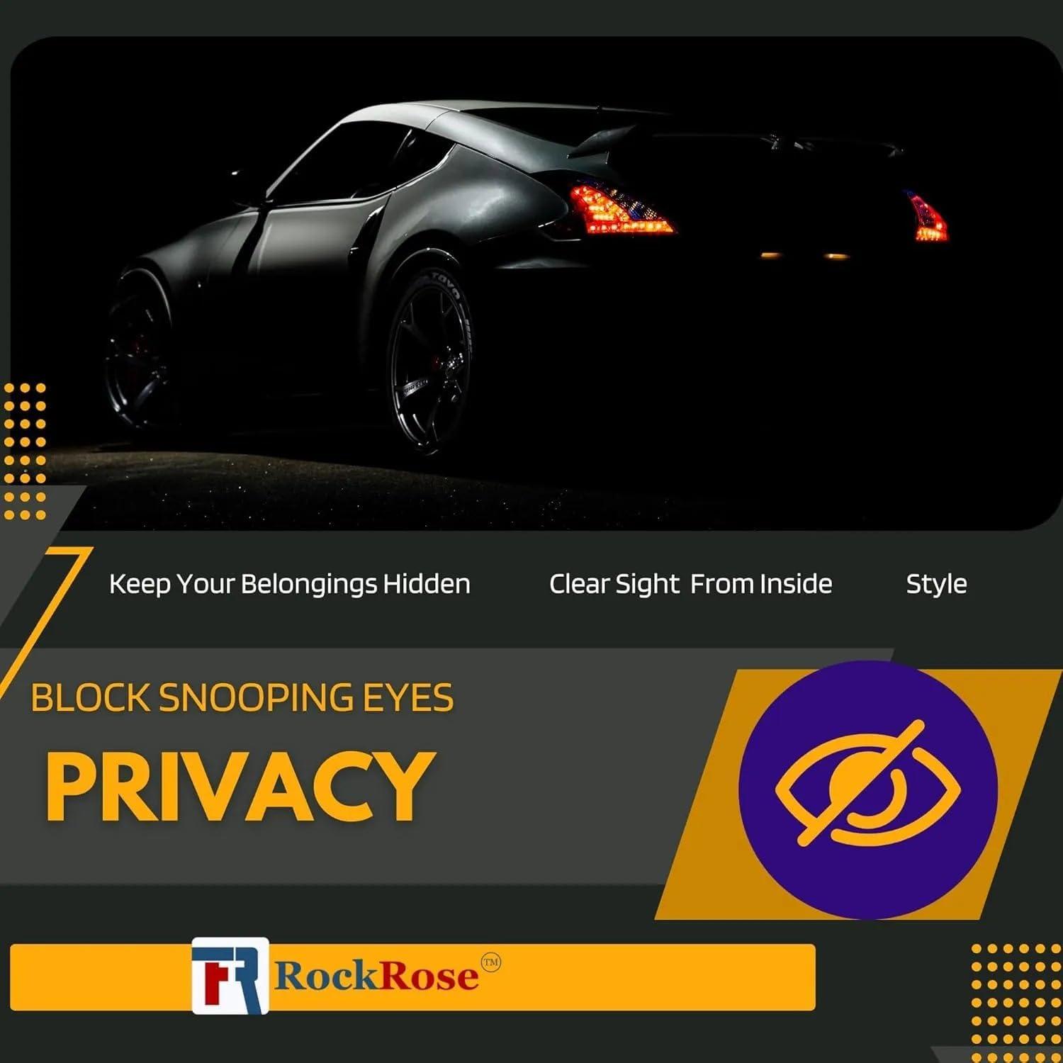 imageRockRose 5 Car Window Tint 36 in x 100FT 1PLY Carbon Charcoal Privacy Film Heat UV and IRR Block Tint for Cars or Home Adhesive Film Easy Shrink Plotter Friendly Pro Grade35 Percent