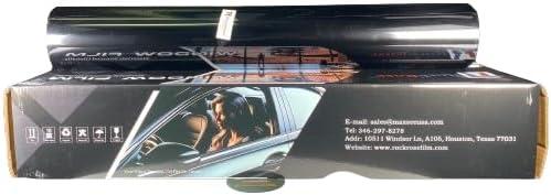 imageRockRose 5 Premium Carbon Car Window Tint Film 36 in x 100FT 2PLY Charcoal Privacy Film UV Heat Blocking Tint for Car or Home Adhesive Film Easy Shrink Plotter Friendly Pro Grade5 Percent