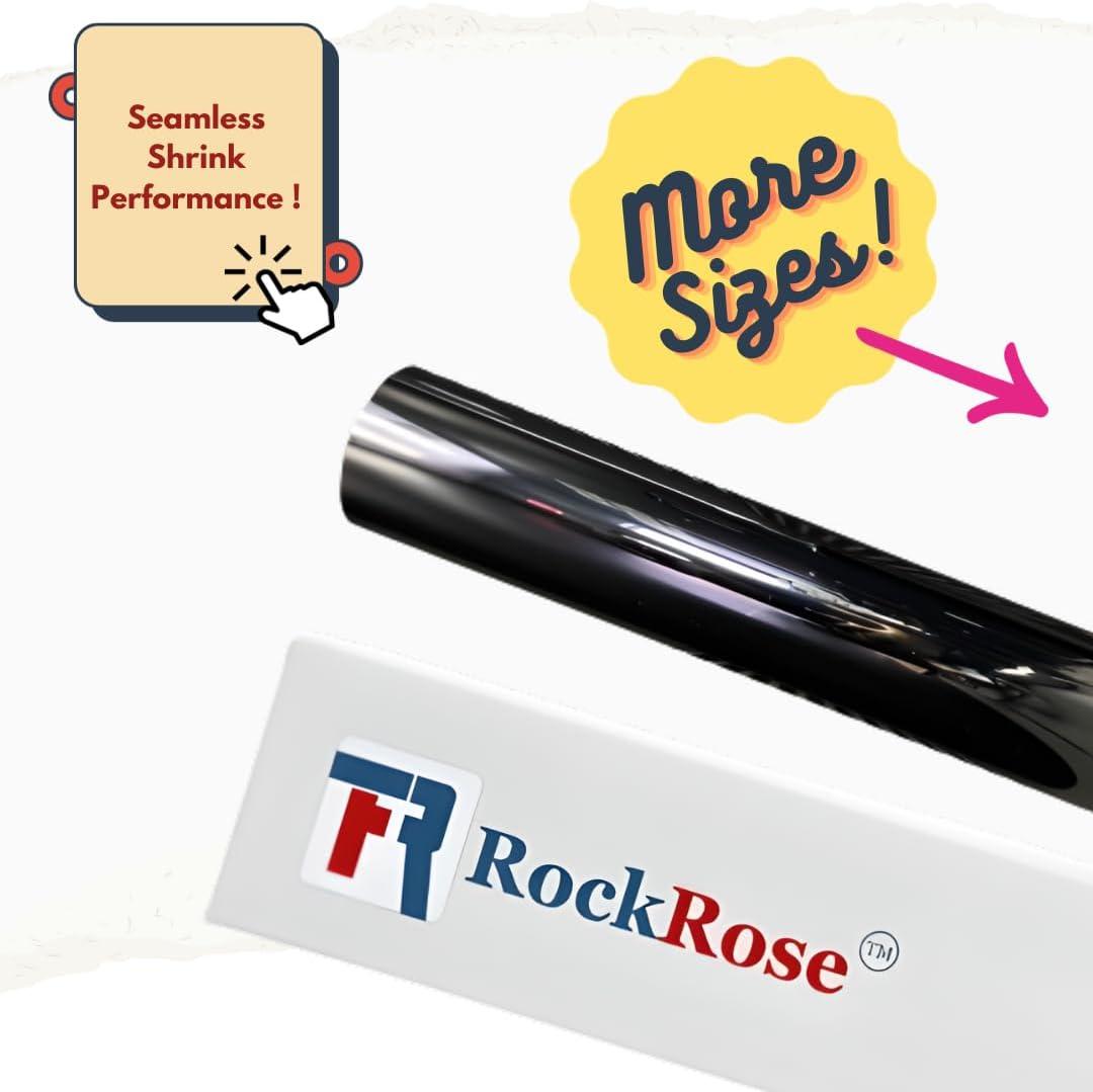 imageRockRose 5 Premium Carbon Car Window Tint Film 36 in x 100FT 2PLY Charcoal Privacy Film UV Heat Blocking Tint for Car or Home Adhesive Film Easy Shrink Plotter Friendly Pro Grade35 Percent