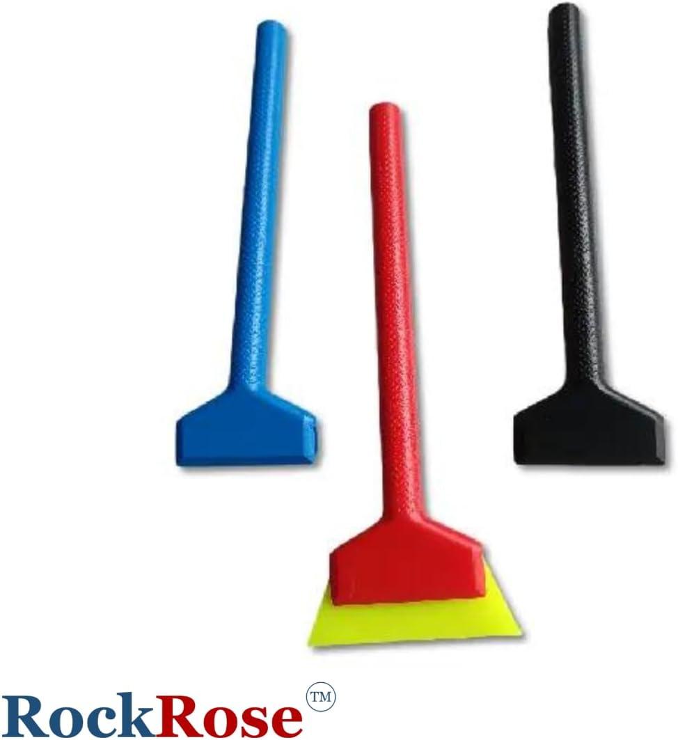 imageRockRose Agile Handle Mini Squeegee Car Quarter Glass Replaceable Car Wrapping ampamp Window Film Tinting Tool for Precise Application and Smooth Finish Pack 3 Units