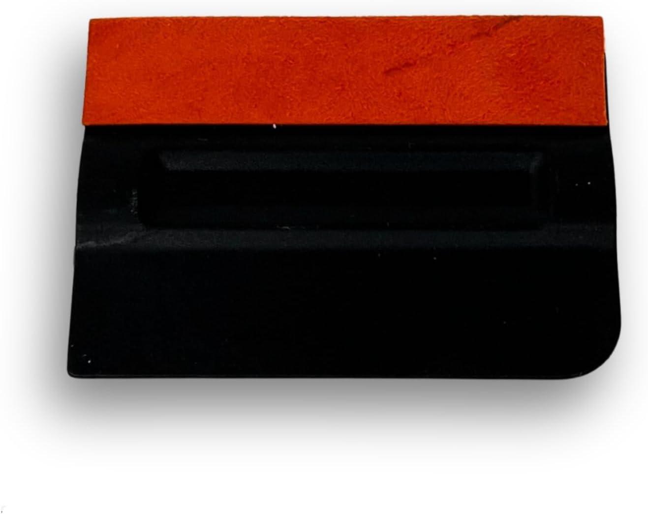 imageRockRose Black Bondo Squeegee w Felt  4 Inch Precision Window Tinting Tool for Auto Glass Vinyl Wraps and Paint Applications  3 Units Pack Black w FeltBlack w Felt