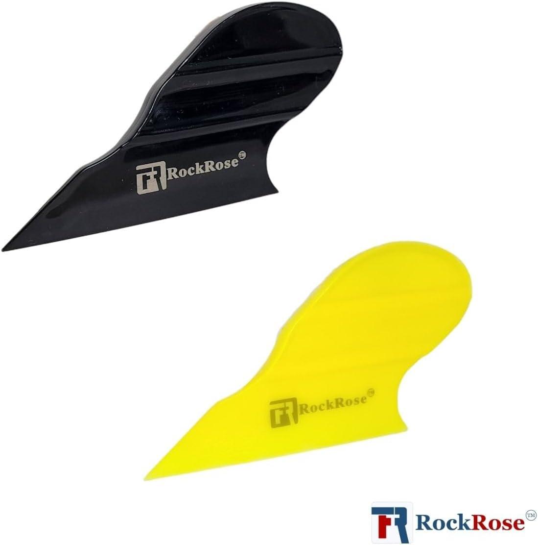 imageRockRose Black Side Trim Mini Squeegee  Compact and Ergonomic Tool with Flexible Blade for Precision Window Film and Car Tint Application  Pack 3 Units