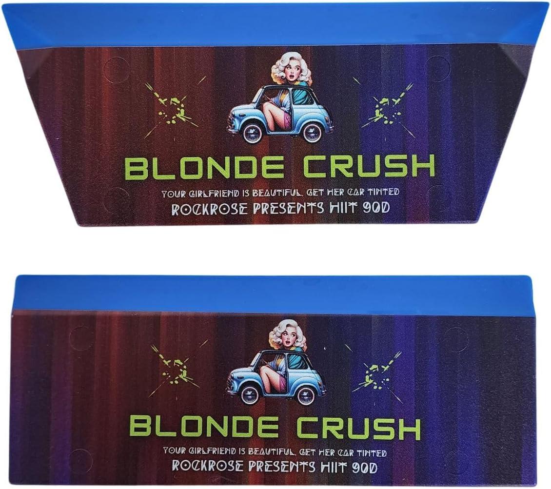 imageRockRose Blonde Crush Blue Bevel Blade Replacement Squeegee  5quot Rectangular Premium Quality Precision Cleaning Tool for Windows Glass and Surfaces  Durable Construction Blue CroppedBlue