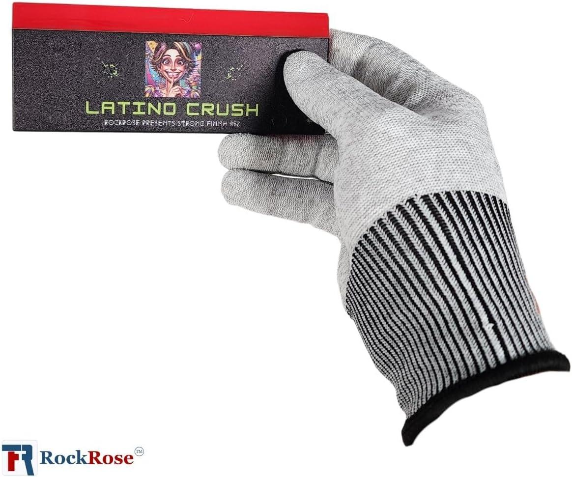 imageRockRose Blonde Crush Blue Bevel Blade Replacement Squeegee  5quot Rectangular Premium Quality Precision Cleaning Tool for Windows Glass and Surfaces  Durable Construction Blue CroppedRed