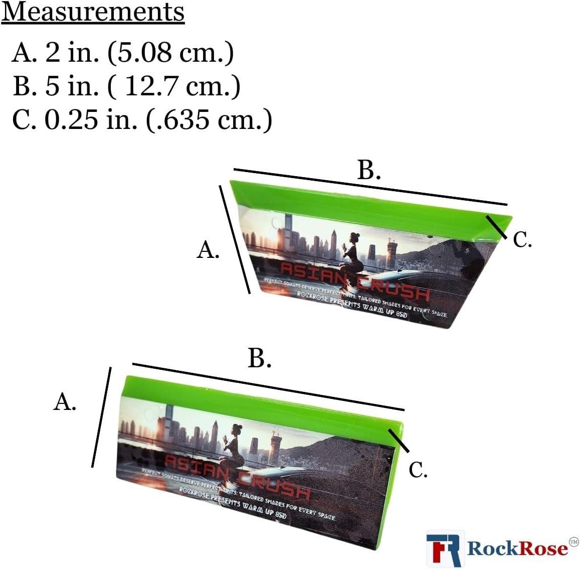 imageRockRose Blonde Crush Blue Bevel Blade Replacement Squeegee  5quot Rectangular Premium Quality Precision Cleaning Tool for Windows Glass and Surfaces  Durable Construction Blue CroppedGreen