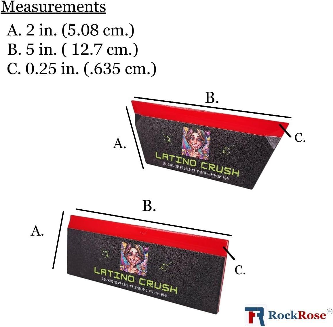 imageRockRose Blonde Crush Blue Bevel Blade Replacement Squeegee  5quot Rectangular Premium Quality Precision Cleaning Tool for Windows Glass and Surfaces  Durable Construction Blue CroppedRed