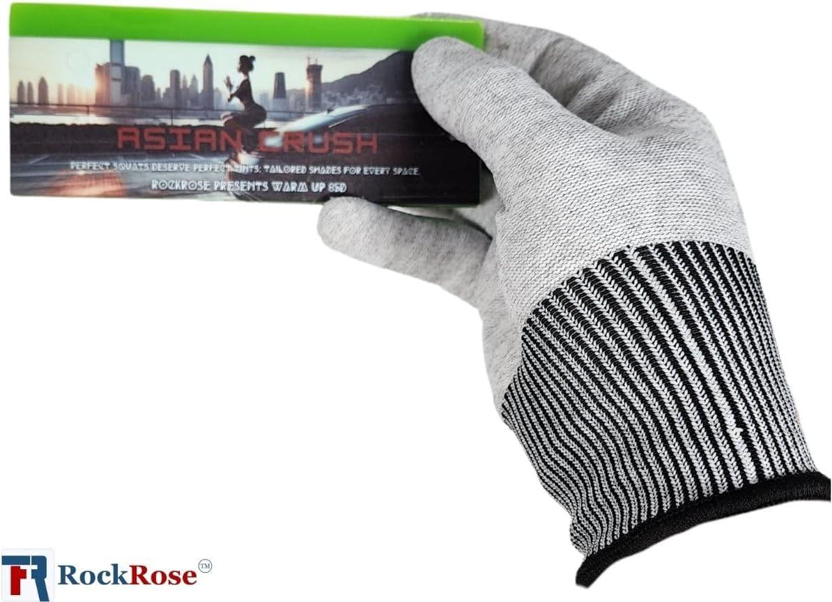 imageRockRose Blonde Crush Blue Bevel Blade Replacement Squeegee  5quot Rectangular Premium Quality Precision Cleaning Tool for Windows Glass and Surfaces  Durable Construction Blue CroppedGreen