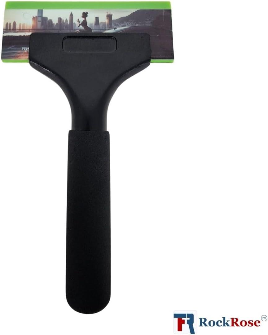 imageRockRose Blonde Crush Blue Bevel Blade Replacement Squeegee  5quot Rectangular Premium Quality Precision Cleaning Tool for Windows Glass and Surfaces  Durable Construction Blue CroppedGreen