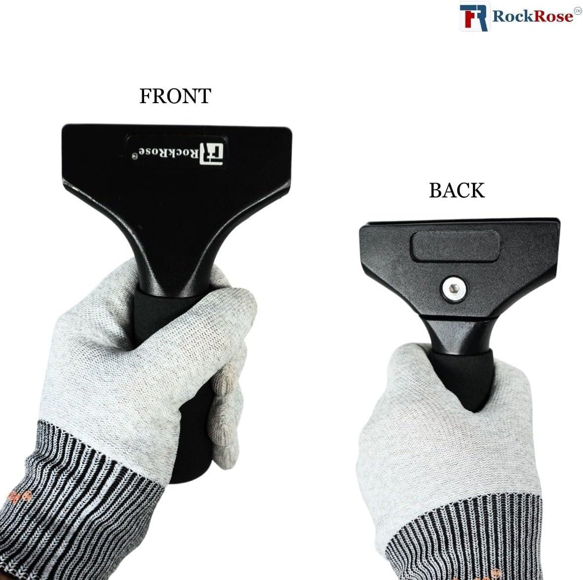 imageRockRose Elite 6quot Cast Aluminum Squeegee  Sturdy LongHandle AntiSlip Grip Precision Blade Change with Allen Wrench Professional Window Tint Application Tool1 Unit1