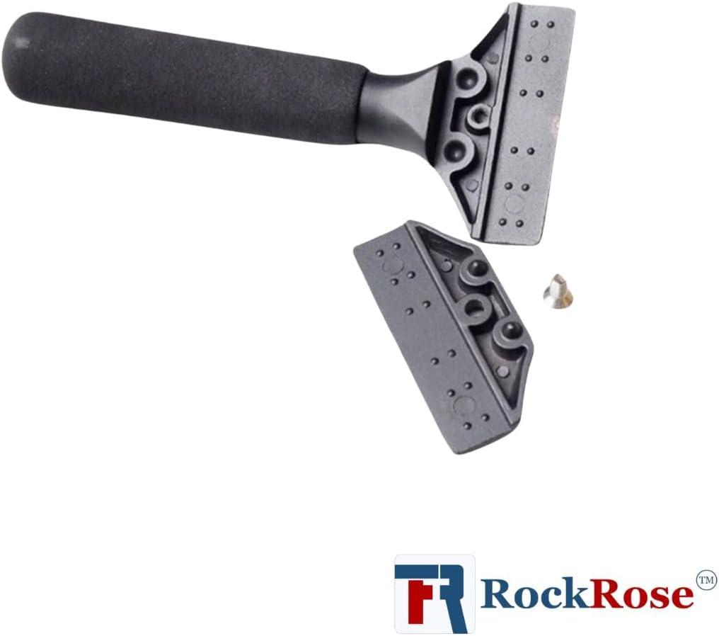 imageRockRose Elite 6quot Cast Aluminum Squeegee  Sturdy LongHandle AntiSlip Grip Precision Blade Change with Allen Wrench Professional Window Tint Application Tool1 Unit1