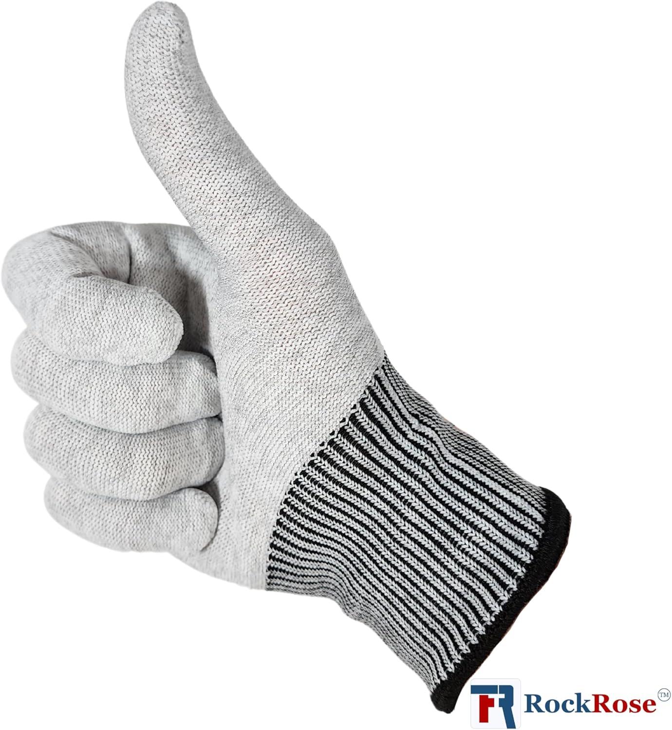 imageRockRose Grey Vinyl Wrap Gloves Professional Carbon Fiber AntiStatic Tint Gloves DustFree Wrap Glove for Wrapping Vinyl4