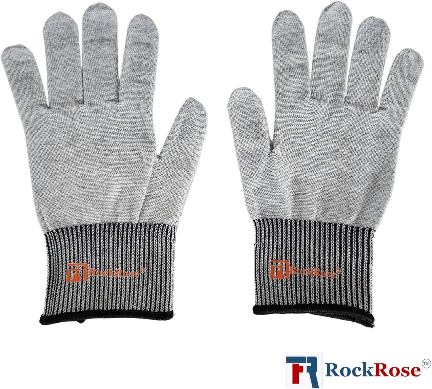 imageRockRose Grey Vinyl Wrap Gloves Professional Carbon Fiber AntiStatic Tint Gloves DustFree Wrap Glove for Wrapping Vinyl4