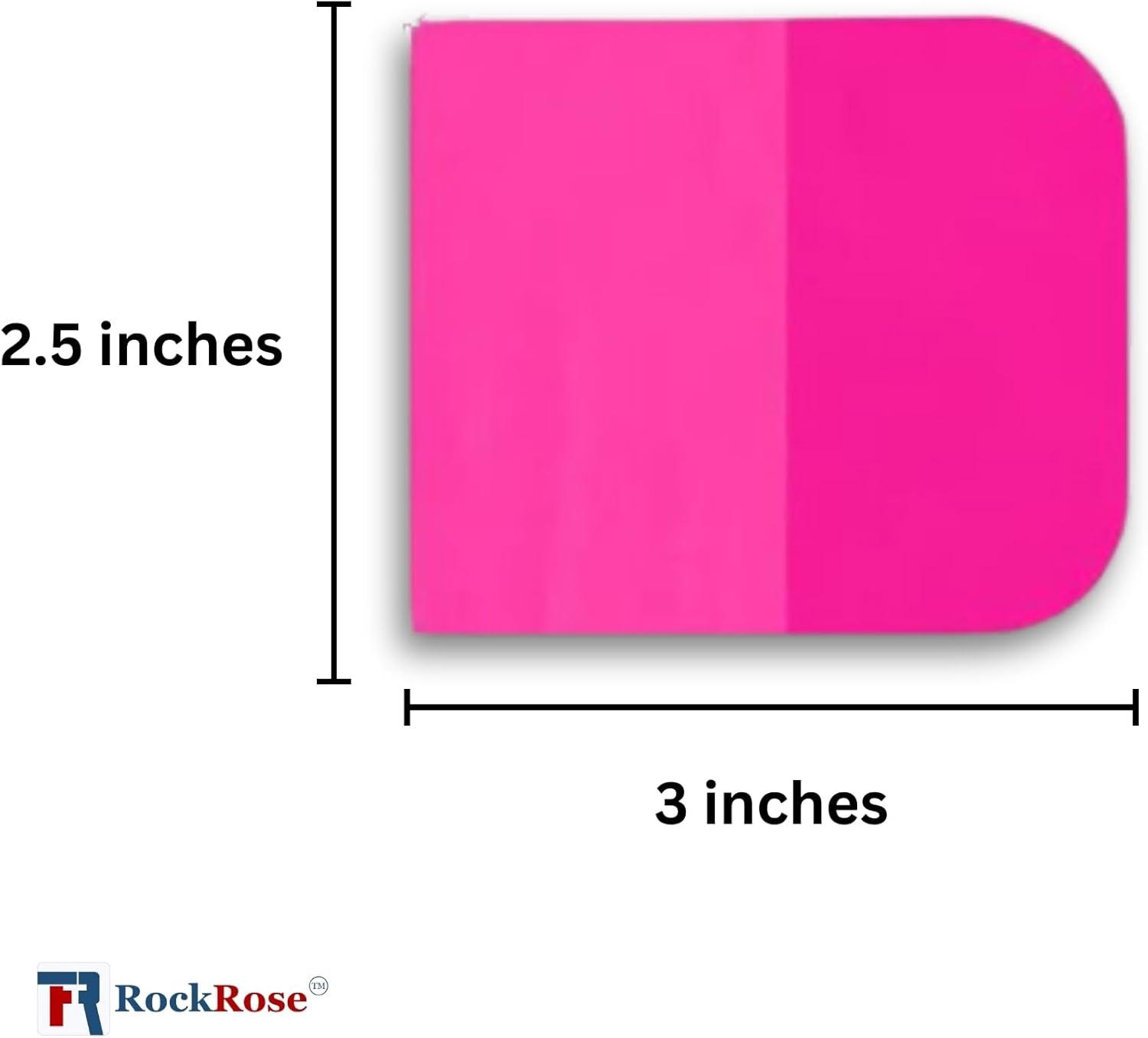 imageRockRose Pink PPF Squeegee Angled  25 x 3 inches  Film Application Tool for BubbleFree Professional Finishes  Compact and Efficient Vinyl Wrapping Squeegee 2 Units 25 x 3 Inches25 x 3