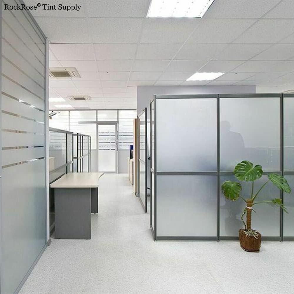 imageRockRose Privacy Window Film Prism 3D Decorative Stained Glass Vinyl Static Cling NonAdhesive Window Decals for Home or Office 236quot x 787quotFrosted