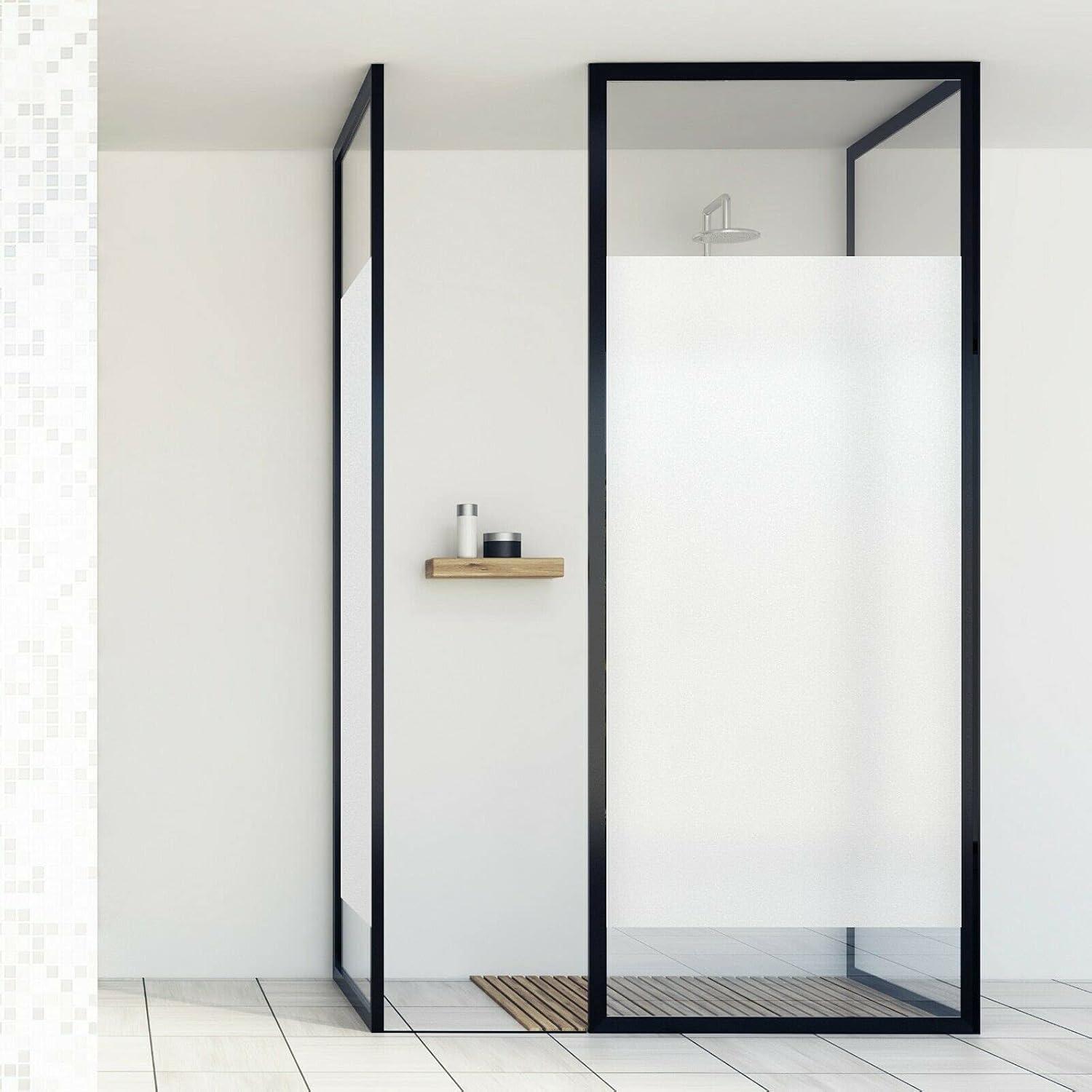 imageRockRose Privacy Window Film Prism 3D Decorative Stained Glass Vinyl Static Cling NonAdhesive Window Decals for Home or Office 236quot x 787quotMatte Frosted