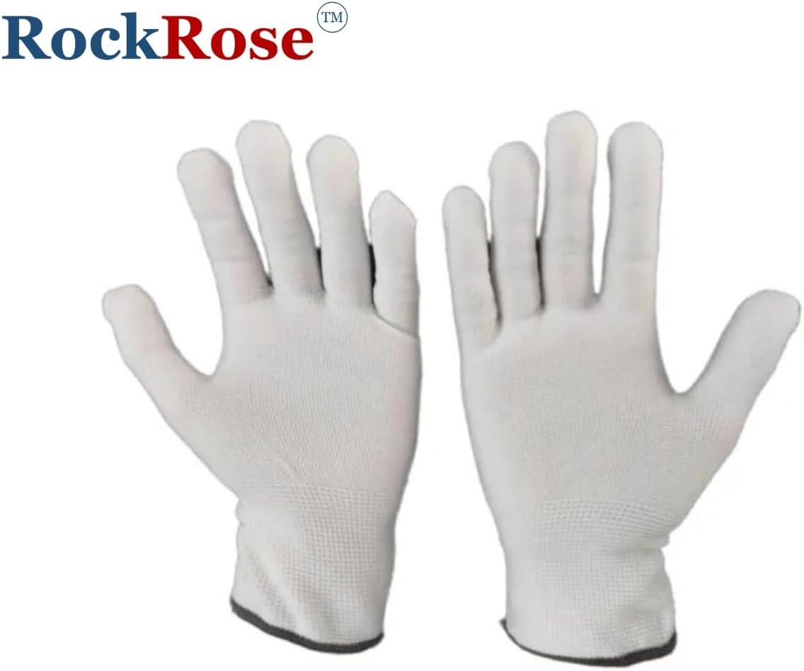 imageRockRose Professional White Polyester Nylon Working Glove for Car Wrapping and Window Tinting Tools