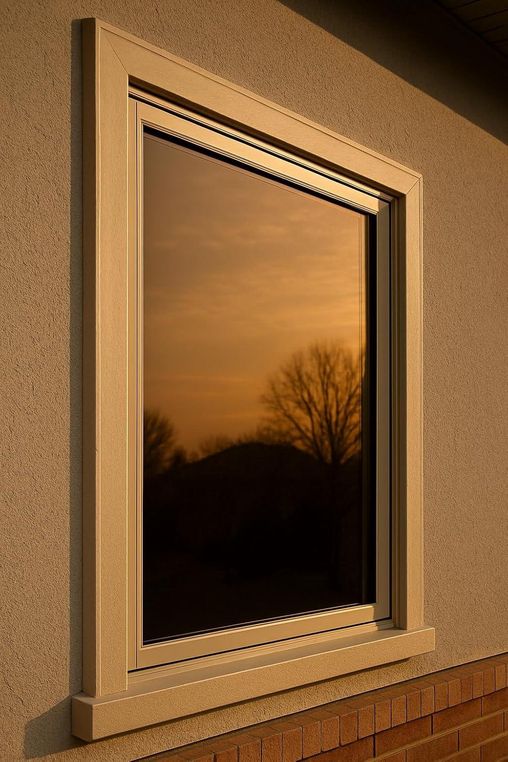 imageRockrose Professional Window Tint for Home  One Way Privacy Window Film for Home Offices Heat Blocker Reflective Adhesive Mirror Tint with 99 UV Block  BlackSilver 24 in x 25FTBronzesilver