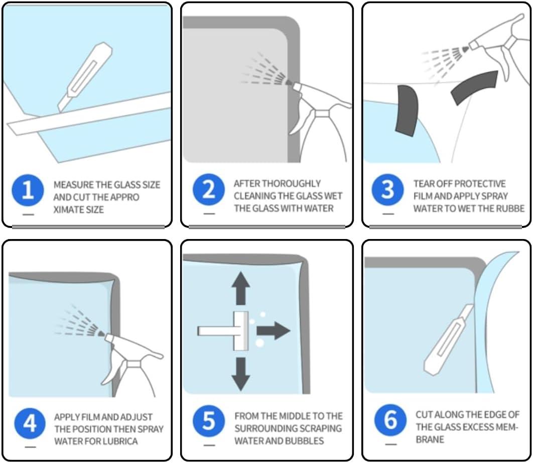 imageRockrose Professional Window Tint for Home  One Way Privacy Window Film for Home Offices Heat Blocker Reflective Adhesive Mirror Tint with 99 UV Block  BlackSilver 24 in x 25FTGreensilver