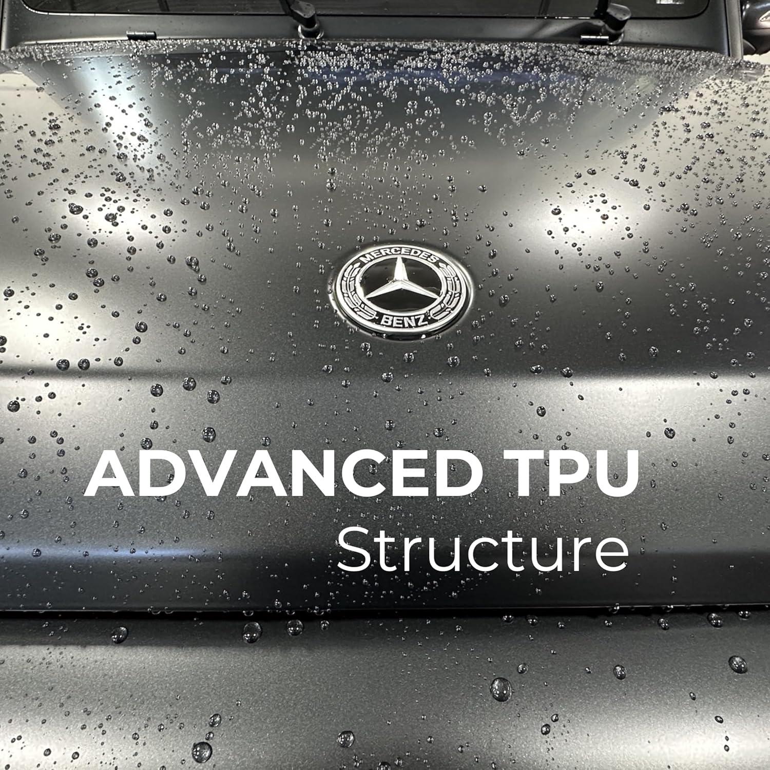 imageRockrose Ultra Gloss TPU Black PPF Film for Car Paint Protection 24 in x 50 FT Selfhealing UV Protection Scratch ampamp Stain Resistant Hydrophobic Wet Installation Strong Adhesive 75 mil ThicknessUltra Matte  75 mil