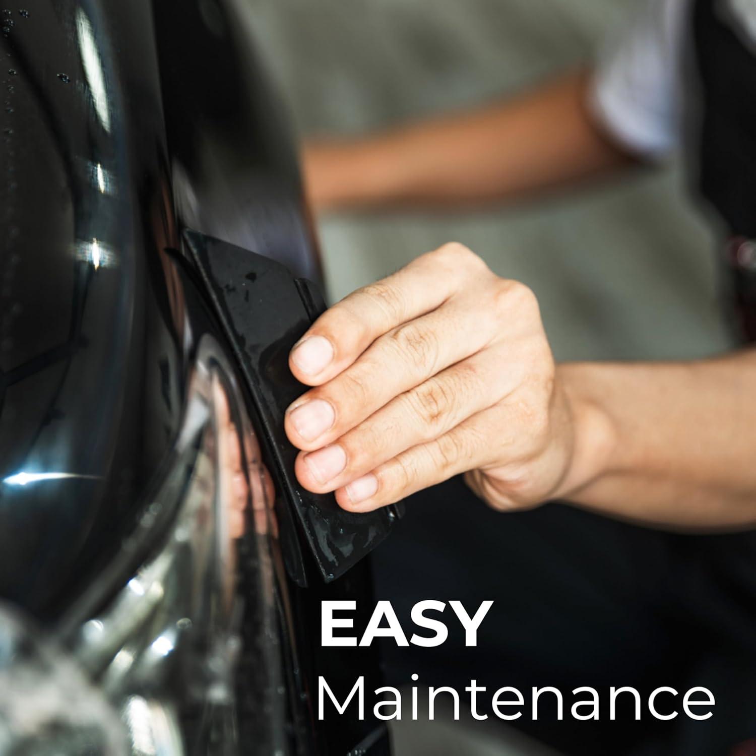 imageRockrose Ultra Gloss TPU Black PPF Film for Car Paint Protection 24 in x 50 FT Selfhealing UV Protection Scratch ampamp Stain Resistant Hydrophobic Wet Installation Strong Adhesive 75 mil ThicknessUltra Gloss  85 mil