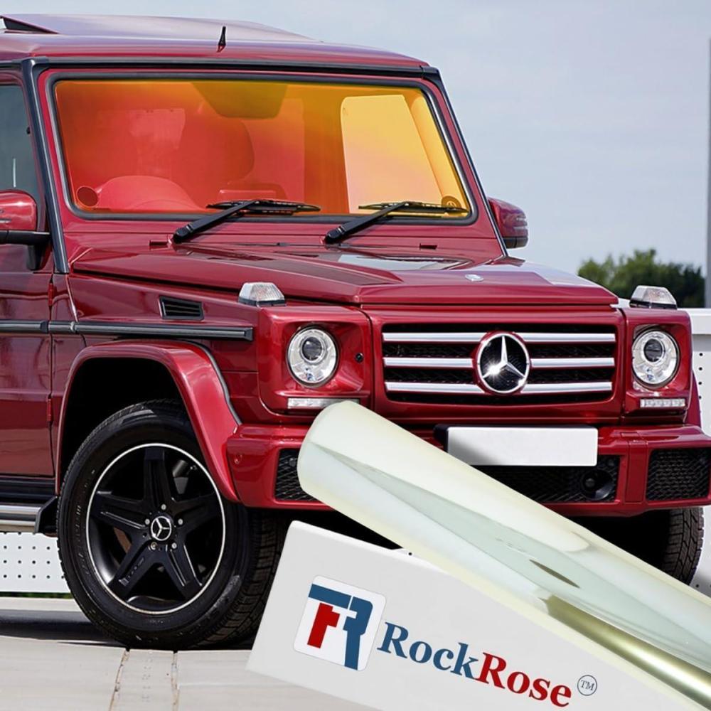 imageRockRose Citrus Shift Chameleon Window Film Expertly Engineered Dynamic ColorShifting Protection for Enhanced Visibility and Style Citrus Shift 40 in x 100 FTCitrus Shift