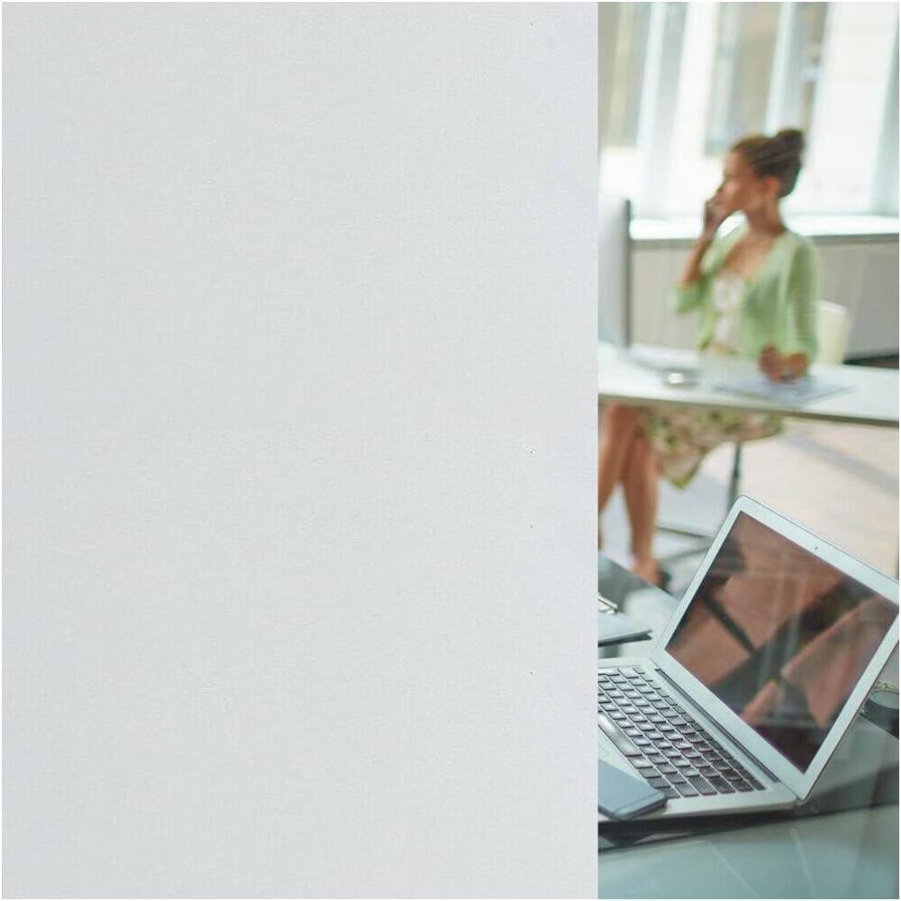 imageRockRose Privacy Window Film Prism 3D Decorative Stained Glass Vinyl Static Cling NonAdhesive Window Decals for Home or Office 236quot x 787quotMatte Frosted