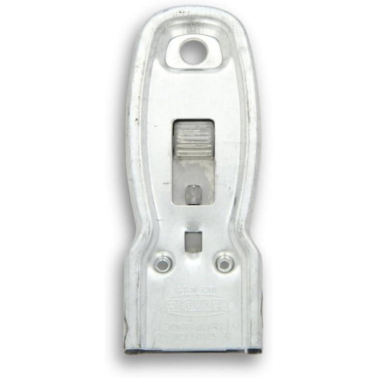 imageSilver Razor Safety Scraper 4quot Length x 158quot Width  MultiPurpose Glass Paint and Sticker Removal Tool with Comfort Grip Handle Pack 3 Units