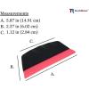 image6 Rubber PPF Detailing Tools Hard Rubber Squeegee for Precision Application