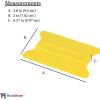 imageLime Speed Wing 4Inch Soft Yellow Card Bubble Remover Squeegee Set for Professional Window Film Tinting and Installation  Pack 4 UnitsYellow