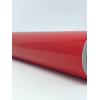 imageRockRose 7D High Gloss 7D Silver Carbon Fiber Vinyl Wrap AntiWrinkle Air Release Automotive Bubble Wrap Self Adhesive Car Vinyl Sticker DIY Decals 1FT x 10FT5D Red