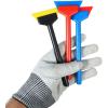 imageRockRose Agile Handle Mini Squeegee Car Quarter Glass Replaceable Car Wrapping ampamp Window Film Tinting Tool for Precise Application and Smooth Finish Pack 3 Units